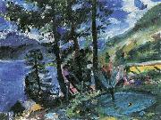 Lovis Corinth Walchensee mit Springbrunnen Sweden oil painting artist